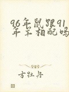 96年鼠跟91年羊相配吗封面