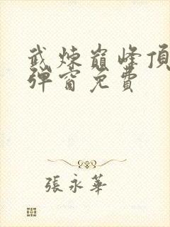 武炼巅峰顶点无弹窗免费