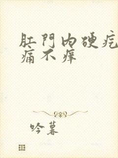 肛门内硬疙瘩不痛不痒封面
