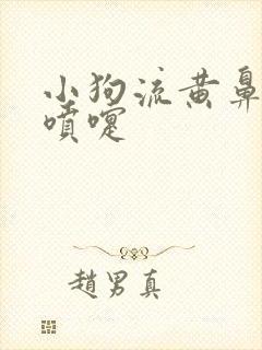 小狗流黄鼻涕打喷嚏