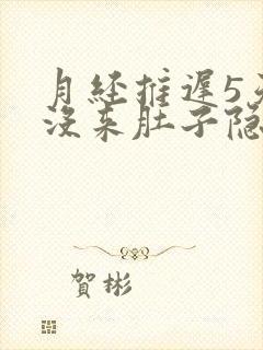 月经推迟5天还没来肚子隐隐作痛