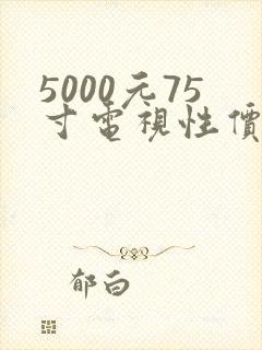 5000元75寸电视性价比高
