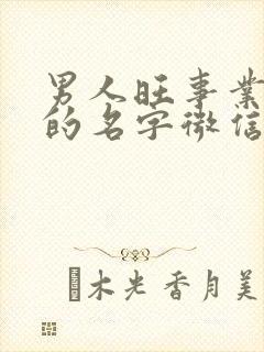 男人旺事业财运的名字微信名封面