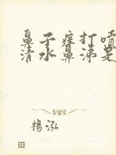 鼻子痒打喷嚏流清水鼻涕是怎么回事