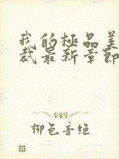 我的极品美女总裁最新章节列表最