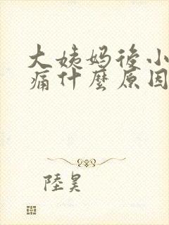 大姨妈后小腹疼痛什么原因