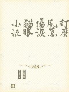 小猫伤风打喷嚏流眼泪怎么办封面