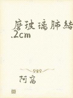 磨玻璃肺结节1.2cm