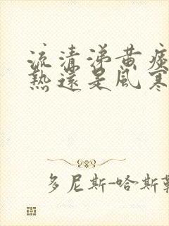 流清涕黄痰是风热还是风寒