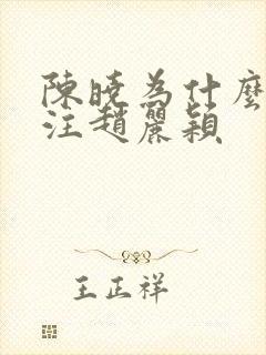 陈晓为什么还关注赵丽颖