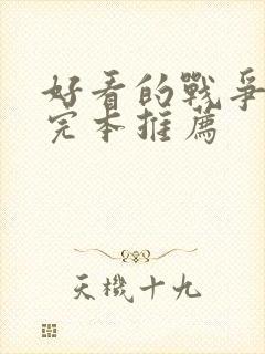 好看的战争小说完本推荐