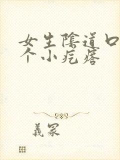 女生阴道口有一个小疙瘩封面