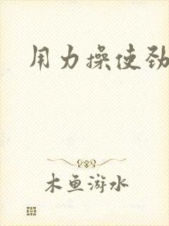 用力操使劲儿插封面