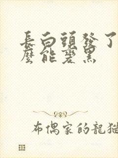 长白头发了吃什么能变黑