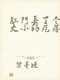 肛门长了个米粒大小的疙瘩封面