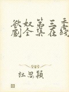 欲奴第三季电视剧全集在线观看