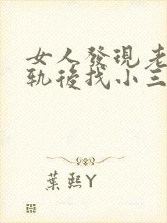 女人发现老公出轨后找小三