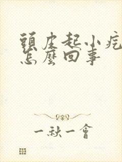 头皮起小疙瘩疼怎么回事封面