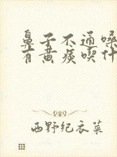 鼻子不通嗓子疼有黄痰吃什么药