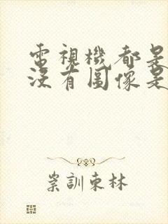 电视机都是雪花没有图像是怎么回事