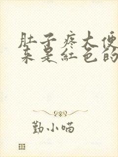 肚子疼大便拉出来是红色的是为什么