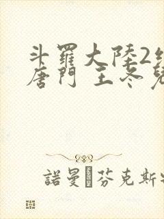 斗罗大陆2绝世唐门 王冬儿