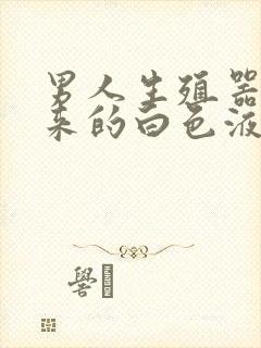 男人生殖器流出来的白色液体是什么