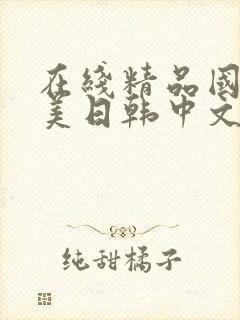 在线精品国产欧美日韩中文字幕封面