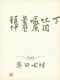 头晕呕吐下泻是什么原因