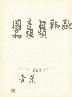 国产日韩欧美精品视频