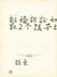 离婚诉讼如何争取2个孩子抚养权