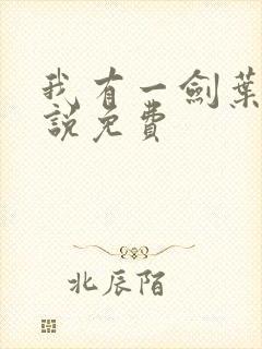 我有一剑叶观小说免费