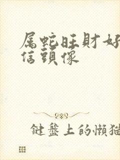 属蛇旺财好运微信头像