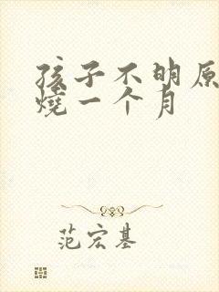 孩子不明原因低烧一个月