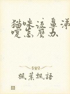 猫咪流鼻涕打喷嚏怎么办