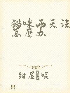 猫咪两天没尿了怎么办封面