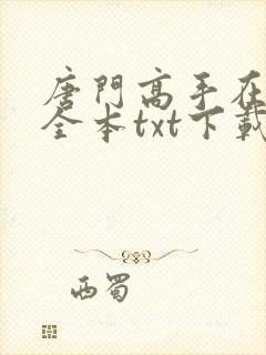 唐门高手在异世全本txt下载