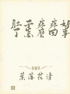 肚子疼疼好几天了怎么回事