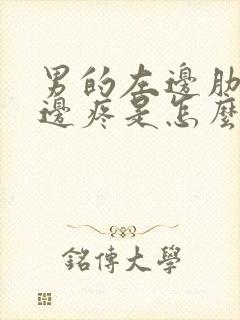 男的左边肋骨下边疼是怎么回事