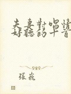 夫妻对唱情歌最好听的十首