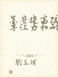 怎么提高孩子的专注力和耐心