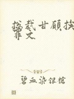 总裁甘愿挨打赎罪文封面