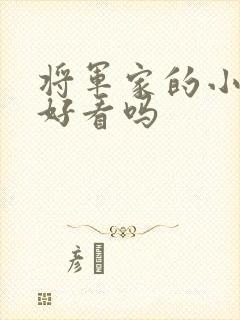 将军家的小娘子好看吗