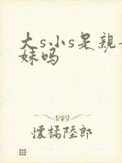 大s小s是亲姐妹吗