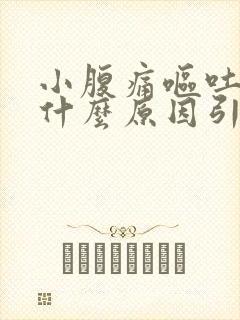 小腹痛呕吐女性什么原因引起的