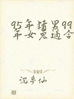 95年猪男99年女兔适合结婚吗