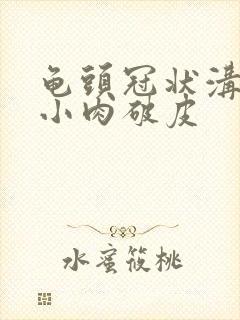 龟头冠状沟一圈小肉破皮封面