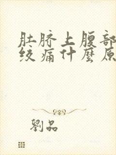 肚脐上腹部正中绞痛什么原因