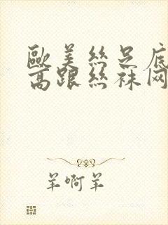 欧美丝足底老熟高跟丝袜网站