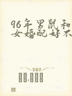 96年男鼠和兔女婚配好不好封面